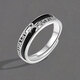 Simple men's ring ins niche trend single ring index finger ring personalized singles tail ring adjustable men's adjustable ring 1 pack - white gold opening adjustable