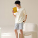 Septwolves Frühlings- und Sommer-Hausbekleidungskleidung für Herren, die reine Baumwoll-Sommer-Kurzarmshorts von außen multi-farbig optional verwendet werden können. 02J13603 Men 3xl