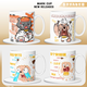 Xiao Jiejiang a choisi une tasse en céramique paresseuse, mignonne et drôle pour le dortoir des élèves avec une tasse d'eau et une tasse de lait pour offrir des cadeaux à des amis [Hand blanc] DR3271 Tug exquis [tasse simple + cuillère + couvercle de tasse]