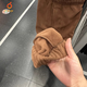 耐克（NIKE）裤子女裤2025春季新款运动裤摇粒绒保暖休闲裤防风收口宽松卫裤 HQ4877-259惊喜可可色 摇粒绒 L