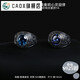 CAOXYUKI Men's 925 Sterling Silver Ring Personalized Retro Omniscient Eye Blue Stone Trendy Index Finger Men's and Women's Summer Silver Ring Tanzanite Purple I weighs about 13 grams Hong Kong No. 1424 Adjustable