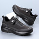 Zapatos de tendencia de carrera transfronteriza de Poustep 2025 zapatos de verano zapatos para hombres deportes casuales al aire libre zapatos de tela transpirable ls3527 zapatos negros individuales 38