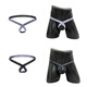 Underwear men's thong cross hollow high elastic elastic band low waist sexy trendy fashionable sports youth black M
