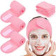 XPEL skin management headscarf Velcro bag headscarf beauty salon special face wash makeup headband beauty headband sports Velcro headband pink + gray 2 pieces