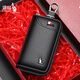 
Kangaroo key bag men's storage key clip 2025 new waist-hung cowhide car key bag trendy black