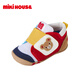 MIKIHOUSE Japanese-made sandals, children's shoes, summer Pucci Bear, Wusa Rabbit, children's breathable mesh, fashionable, comfortable and wear-resistant sandals, multi-color 12.5, inner length 12.5cm