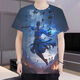 
Oshenko Black Mythology Wukong T-shirt Summer New Black Mythology Wukong Game T-shirt Men and Women Handsome Print Short Sleeve Round Neck YL1423 S