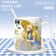 NID Summer Battle Barge Brandt Phoebe Canterella Zanne Swimsuit Периферическая питьевая чашка чашка аниме -керамическая кружка [белая одиночная чашка] TJ4877 изысканный [Muk] + Coaster + Cup Lid
