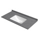 Jiumuwangyan slab countertop ceramic basin semi-embedded single basin bathroom face wash basin 12047cm countertop + basin_[]