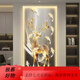 Chengzi Fugui Elk Sala de estar Porche Pintura decorativa Luz Ambiente lujoso Luz LED Puerta opuesta Mural de pared Pasillo Pasillo Pintura colgante T12859 50 * 100 (recomendado para paredes de 0,7 a 0,8 metros)