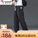 啄木鸟天丝牛仔裤男士2025夏季新款宽松直筒休闲阔腿裤男潮牌冰丝长裤男 1048蓝色+1048黑色夏季薄款 M建议85-105斤 均码