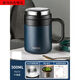 Taifugao Japanische Marke 316 Edelstahl Thermos Cup Männer und Frauen Tee Tasse Wasserbecher Bürokapazität 500 ml Knight Black T6172