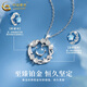 China Gold (CHINA GOLD) pt950 platinum necklace for women platinum blue eucalyptus and bird pendant jewelry Father's Day birthday gift for girlfriend and lover platinum pendant about 2.14g free silver chain