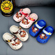 G.DuckKids Petites chaussures d'enfants de canard jaune Chaussures de trou d'enfants garçons et filles bébé parent-enfant nezha dessin animé maison extérieur sandales anti-glissade kaki 24 à25 [longueur intérieure 16,5 cm]