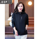 Jeep (Jeep) Jacket for Women 2025 printemps et automne nouvelle veste pour femmes American Retro Loose Sports Outdoor Casual Sports Veste pour femmes Maroon L 85-95Jin [Jin est égal à 0,5 kg]