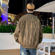 Ziweiqi Spring and Automn Veste d'automne marque Trendy Style mince jeunesse occasionnelle de travail beau style K15831 APPRICOT COLOR 6XL