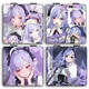 The new character of the game Mockingbird Vivian Flip Folding Mirror for Girls Cute Girl Carrying Double-sided Small Mirror MB13546 Double-sided Same Picture