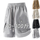NASA BASE SOMMER SOMMER MENSCHLASSEN Casual Hosen Herren-Sport-Shorts Sommer-Herrenhosen Lose Strandhosen Trendige mittelgroße Hosen Männer 1502 Khaki M (90-120jin [Jin gleich 0,5 kg])