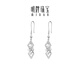 Ming brand jewelry platinum Pt950 platinum geometric theater earrings gift for women BFH0122 platinum earrings about 2.91 grams