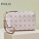 
POLO Women's Clutch Retro Print 2025 New Mom Clutch Women's Clutch Elegant Wallet Gray