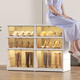 Ling Yuxun shoe box storage box transparent installation-free shoe rack space-saving home door multi-layer folding shoe cabinet storage rack folding single row 9 layers single door (can hold 9 pairs of shoes)