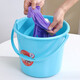 
Cleaning small bucket thickened plastic bucket with lid storage bucket for household water lifting bucket for children toy beach bucket fishing bucket larger size 6628# purple delivery lid