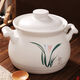 
Duoli ceramic casserole household large capacity two-pack thickened casserole for open flame direct gas special ceramic clay pot. White cover loss-making model single 1098ml