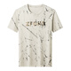 Camiseta de manga corta de Lilang Men Men's Summer Summer Style Coreano Camiseta Estampada personalizada Top Top delgada Camisa transpirable Apricot S 165/854A