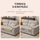 
Dudumeijia Fabric Sofa Living Room 2025 New Detachable Washing Sofa Simple Handrail Storage Cotton and Lines Sofa 528#