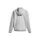 Under Armour Print Kapuzenfleece Reißverschluss Sport Langarmjacke Frauen moderne graue graue xs