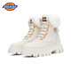 Dickies women's snow boots women's boots plus velvet Martin boots thickened warm cotton boots high-top casual boots beige 37