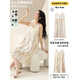 
Victoria's style nightgown for women in summer 2025 new suspender sexy thin pajamas with chest pads integrated with vest floral skirt CM: 6623# [Upgraded version with chest pads] M (80-100Jin [Jin equals 0.5 kg])