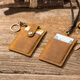 
Fuyan telescopic access control card work card case transparent retro badge work card bus certificate red coffee lanyard model 1048