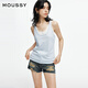 moussy x STUDIOWEAR2025夏季新品两件套简约款背心028ISA80-3881 111浅蓝色 M