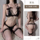 Transparent underwear all-female couple shorts passionate one-thread thong wool mesh three-point underwear black three-point without socks one size 80-140