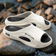 
Jieliya sports slippers men's summer outdoor beach waterproof anti-slip anti-odor trendy brand high-end feeling sandals men's outer wear Mo Bai 42-43 [suitable for sizes 41-42]