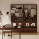Huisheng new Chinese style North American black walnut Bogu rack home study bookshelf living room storage rack office tea room modern Mingsi bookshelf B