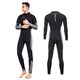 ZCCO 3mm men's and women's swimwear, wetsuit, snorkeling and cold-proof clothing, men/3mm black and gray 2-one-piece back zipper, short-sleeved shorts S