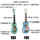 Han Qinxia Little Gitarre Children's Ukulele Anfänger-Mädchen-Studenten 21-Zoll-niedlichen hölzernen Musikinstrumenten Prinzessin Sofia 21 Zoll