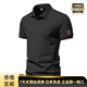 BSOUNDALE INTERNATIONAL LUXURY MEN MEN'S HOH-End Perlenboden Baumwoll-Polo-Hemd-Kurzarm-T-Shirt 2025 Neuer Sommerverkauf A691 Black M [100-120jin [Jin entspricht 0,5 kg]]