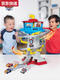 Die Hauptquartierbasis des Cat Wattower Tower Rescue Track Alloy Cart Watchtower Kinderspielzeug 16795 Wachtturm Track Set