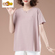 First Trail Summer Camiseta de manga corta para mujeres Bordado de algodón de algodón de algodón de algodón femenino