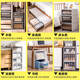 Yonghuan Garderobe Aufbewahrungsboxschublade Kleidung Aufbewahrungsbox Haushalt Kleidung Aufbewahrungsbox Kunststoff Transparent Unterwäsche Aufbewahrungsbox C3523 Tiefe 45*Breite 35*High 23cm Ein-Pack-Tee-Farb-Exportqualität/No Installation