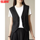 Hengyuanxiang Retro British Style Women Lense Linen Lense V-образное костюм Vest 2025 Весна и летняя трудная темпераментная темпераментная куртка из глины Clay L (Рекомендуемый 100-джин [JIN равняется 0,5 кг] -115JIN [JIN равен 0,5 кг]))