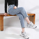 Harlan Jeans Straight Loose 2025 Summer NUEVO estilo Slim Slim High Winist Nine Cúbico Pantalones de zanahoria Daddy #5901 Light Blue regular 28 (sugerido 108-116Jin [Jin es igual a 0,5 kg])