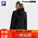 斐乐（FILA）FILA 官方女士梭织外套2025春新款健身运动基础加绒 深黑-BK S160/80A 均码