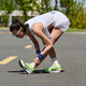Nike (Nike) Zoom Fly 6 Chaussures de course professionnelles de course de route pour la route Automne Léger Fn8455 701 Green / Gris Black / Gris Fluorescent Jaune / Purple Bleu 37.5