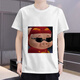 Hanoufei Schwein Mann Kleidung Ggbond Kurzärärmel Männer und Frauen lustige Skulpturen Sand Skulptur Emoticon Pack Student Teenager Paar Trend-1396 XL X125-140jin [Jin gleich 0,5 kg]