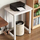 Yulin side table coffee table sofa side table living room corner rack sweeping robot printer storage rack YLJ18 side table storage rack 50*40*81cm-white