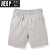 JEEP SPIRIT军绿色男款短裤男夏季纯棉户外沙滩裤外穿居家宽松休闲百搭五分裤 9224卡其色 L